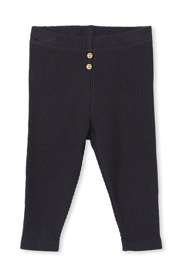 Waffle Baby Pant Navy For Little Kiwis