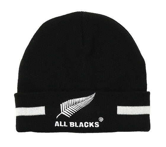 Kids Turn Up Beanie - Black