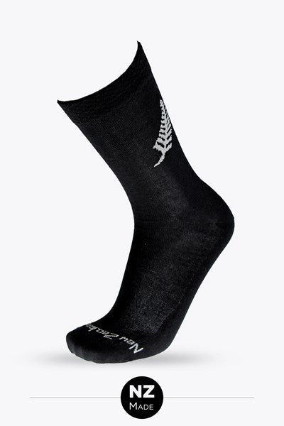 Childrens Merino Fern Socks - Black
