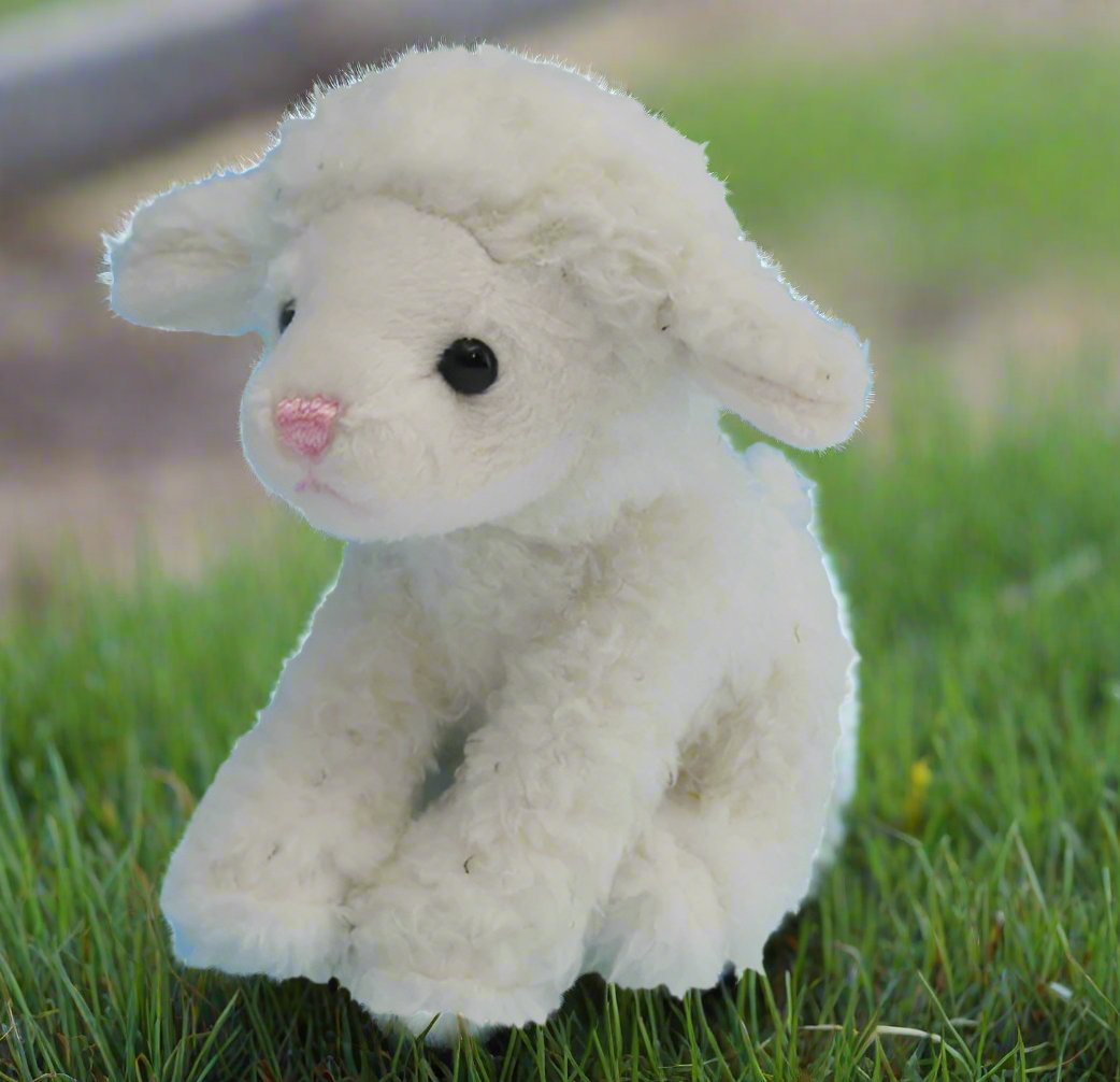 Missy the Lamb has a lovely soft and fluffy coat with pink embroidered nose and mouth and shiny dark eyes. She stands approx. 12cm tall. 3+. Antics toys are safety tested.