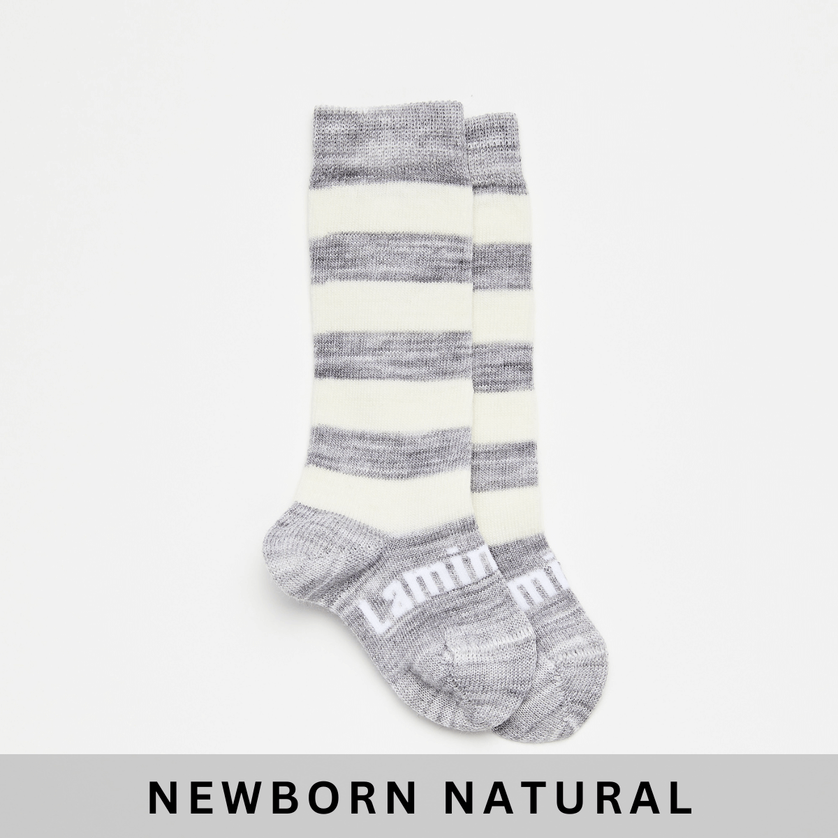 Baby Knee High Merino Socks - Pebble