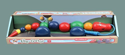 Elle-Gator Wooden Pull Along Toy