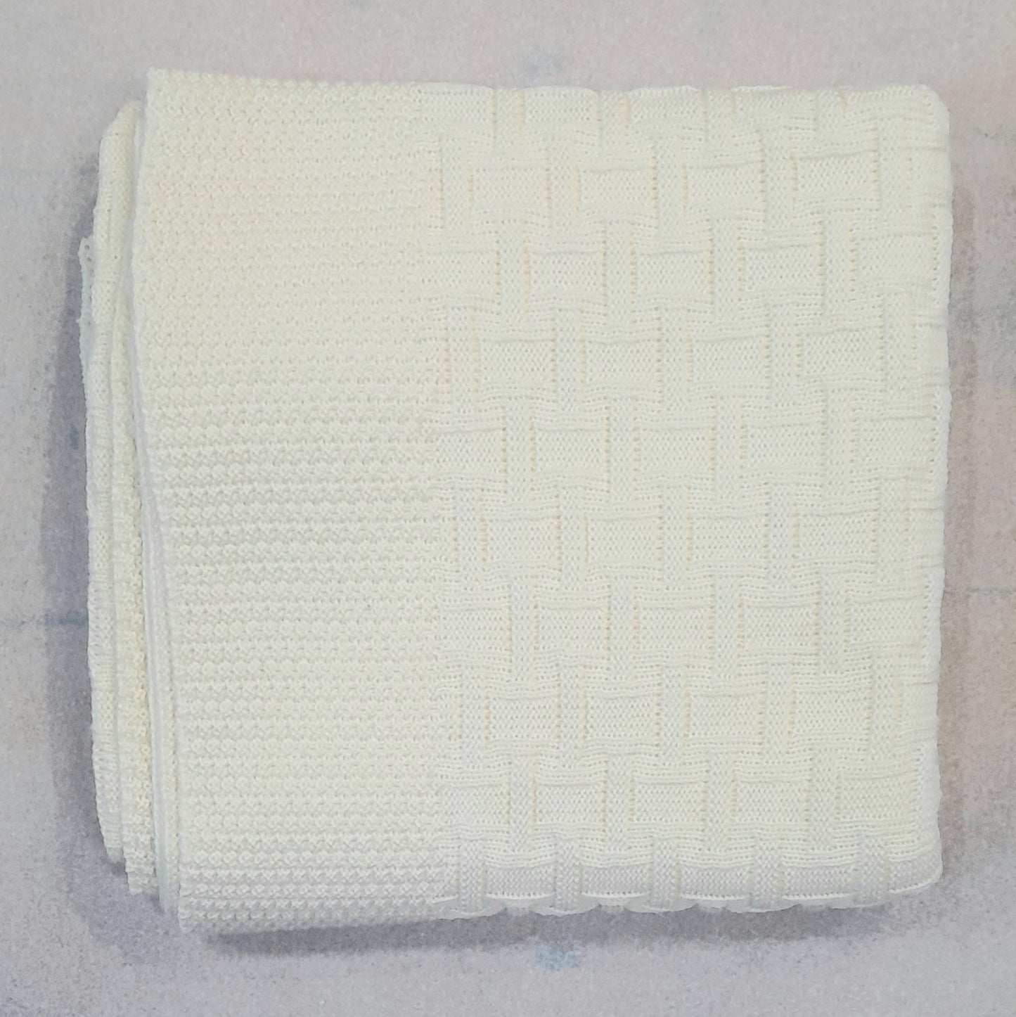 Patterned Merino Baby Blanket - Various Colours