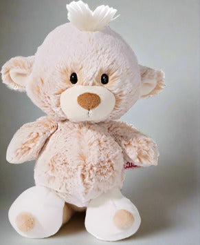 Baby Bear is a particularly sweet companion from the NICI Classic Bear collection and is 25cm long. His light beige & brown fur is made of extra soft NICI plush fabric with a great two-tone effect. His tuft of hair and sweet face make him the perfect cuddly friend.