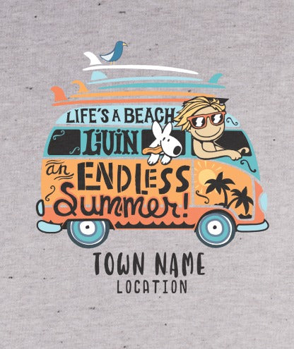 Boys Tee - Combi Livin - Fleck Grey Marle