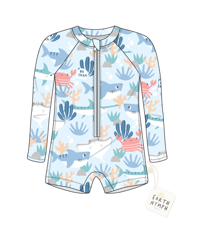 Baby Boys Rash Suit - Oceanic