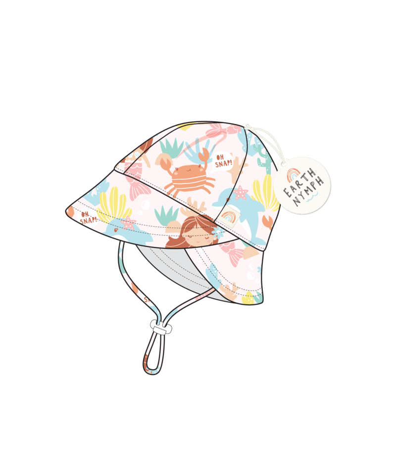Baby Girls Legionnaire Hat - Seaside - Pink