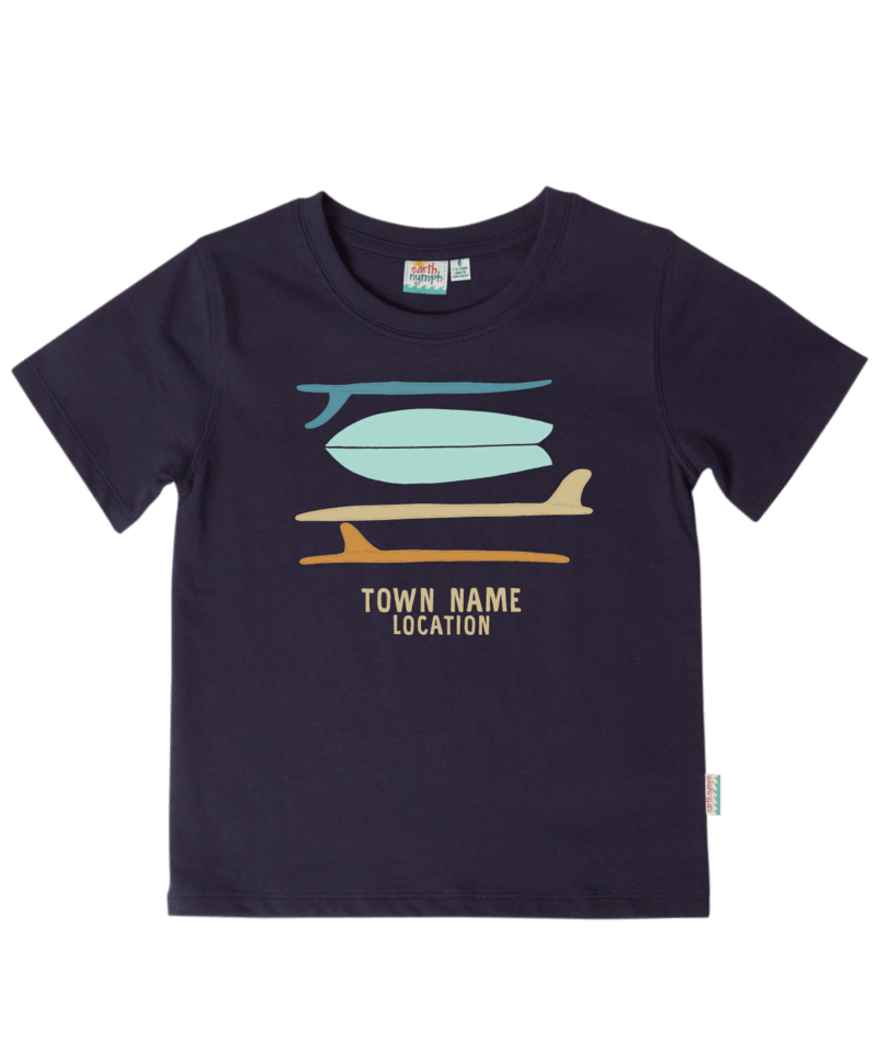Boys Tee - Board Stack - Navy