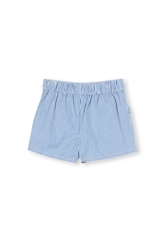 Pinstripe Shorts - Unisex - Navy/White