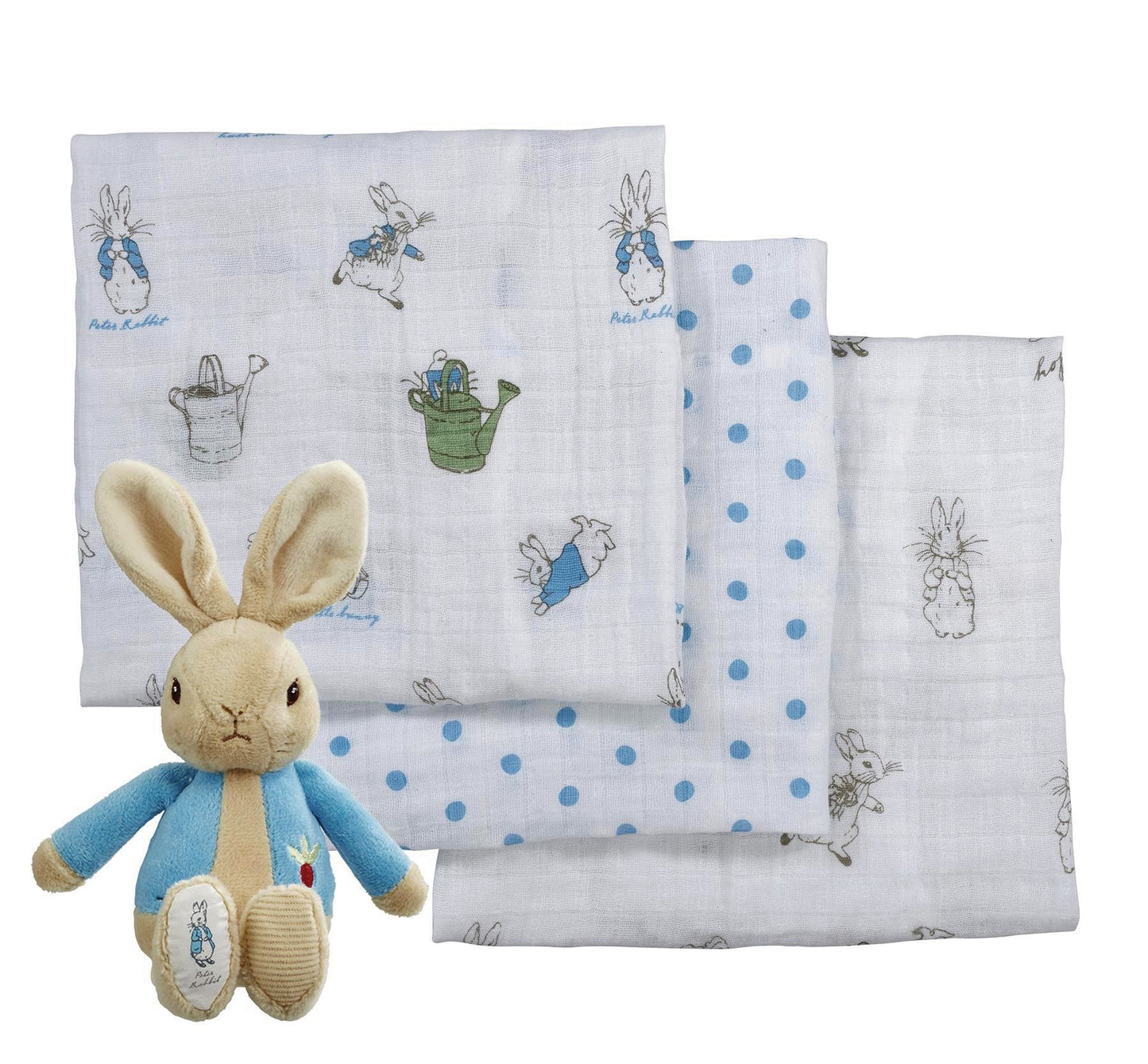 Peter Rabbit - Soft toy & Muslins Gift Set