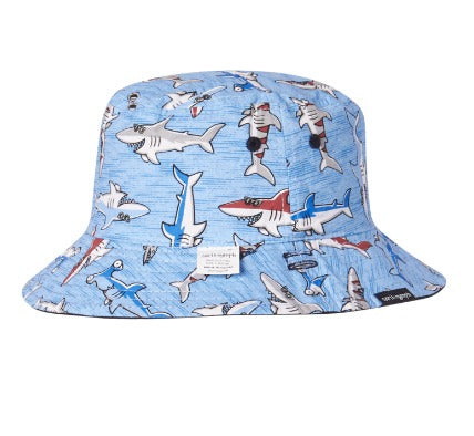 Boys Bucket Hat - Here Comes Trouble - Blue