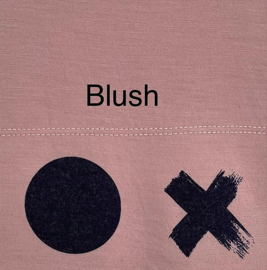 X's and O's Baby Singlet - Artichoke, Blush & Wisteria