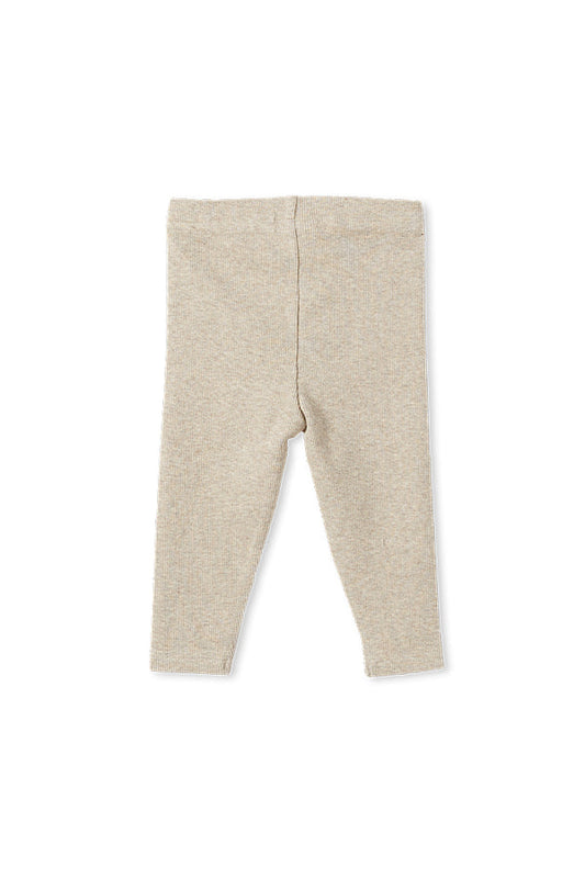 Rib baby Pant - Natural Marle