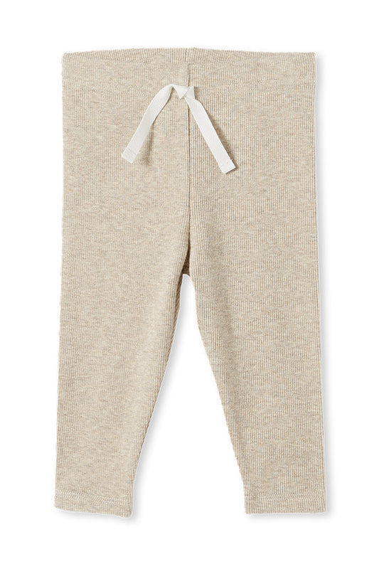 Rib baby Pant - Natural Marle