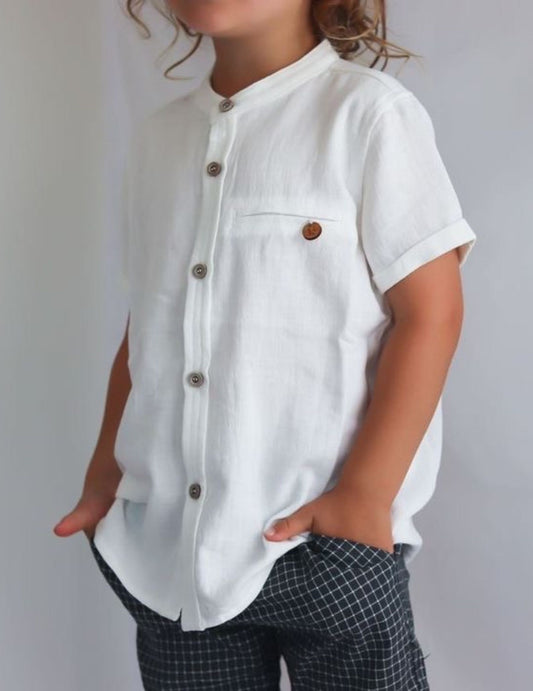 Koa Boys Shirt - White