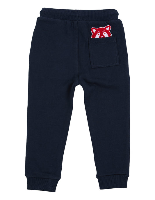 Contrast Raffi Pant - Navy