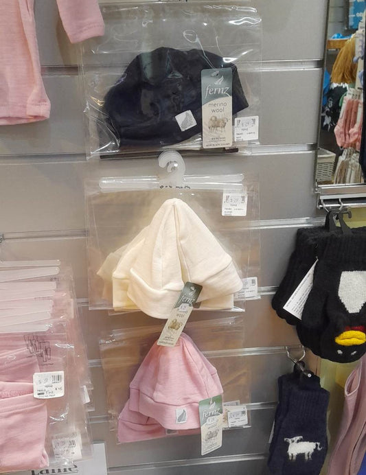 Merino Baby Beanie - Atlantis, Navy, Pink or Winter