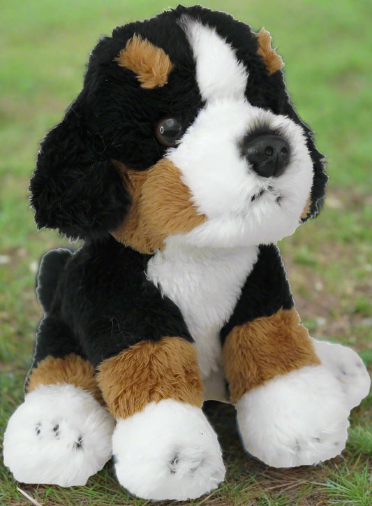This beautiful 13cm mini plush toy is part of the land animal collection designed & distributed by Antics of NZ. Age 3+ Jess the Farm Dog is a Hunterway Collie Cross. Breed as working farm dogs for herding, they are calm, strong, intelligent, have a loud bark, and are loyal to their owners.