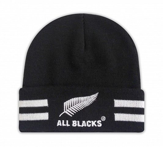 Kids Turn Up Beanie - Black