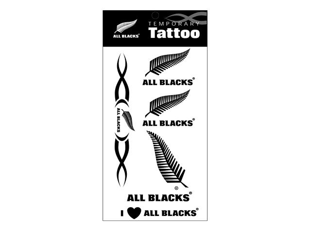 All Blacks Temporary Tattoo Set