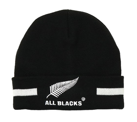 Kids Turn Up Beanie - Black