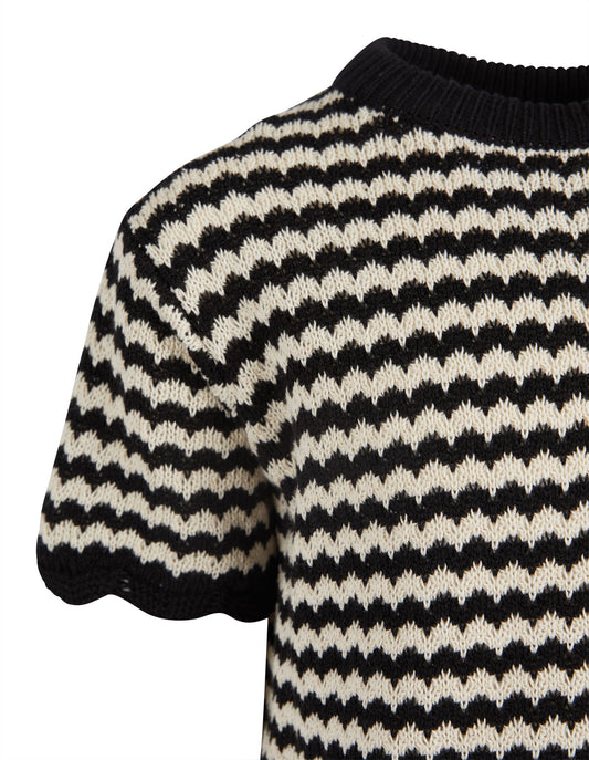 Cathy Tee - Black/Natural White