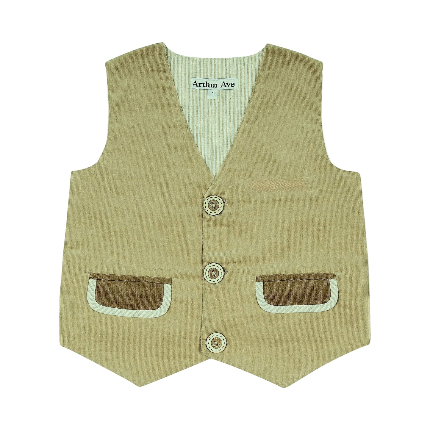 Corduray Waist Coat - Naturals