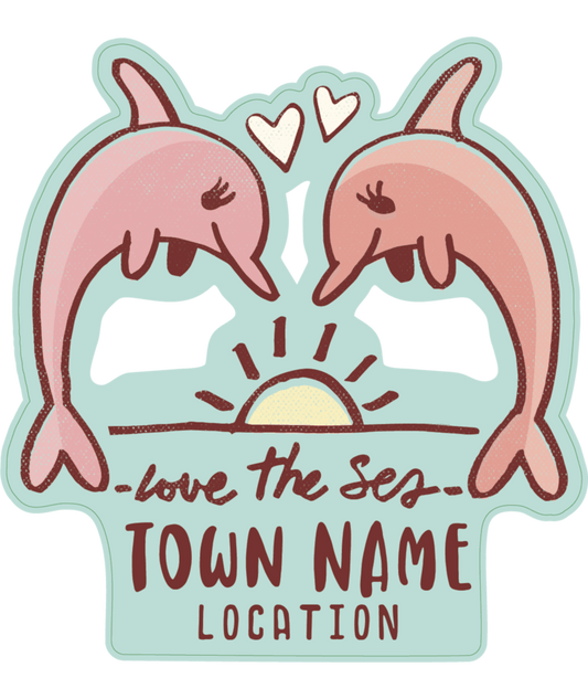 Stickers - Dolphin Play - Love the Sea