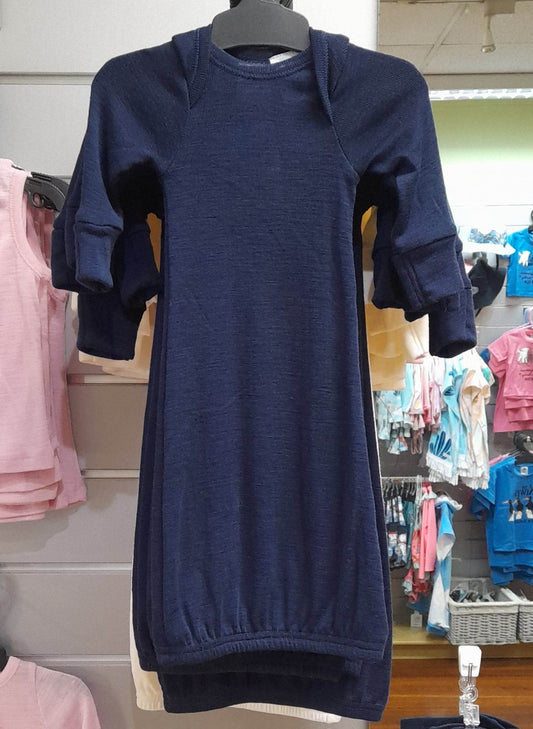 Merino Baby Gown - Atlantis, Navy, Pink or Winter