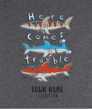 Boys Tee - Shadey Trouble - Grey
