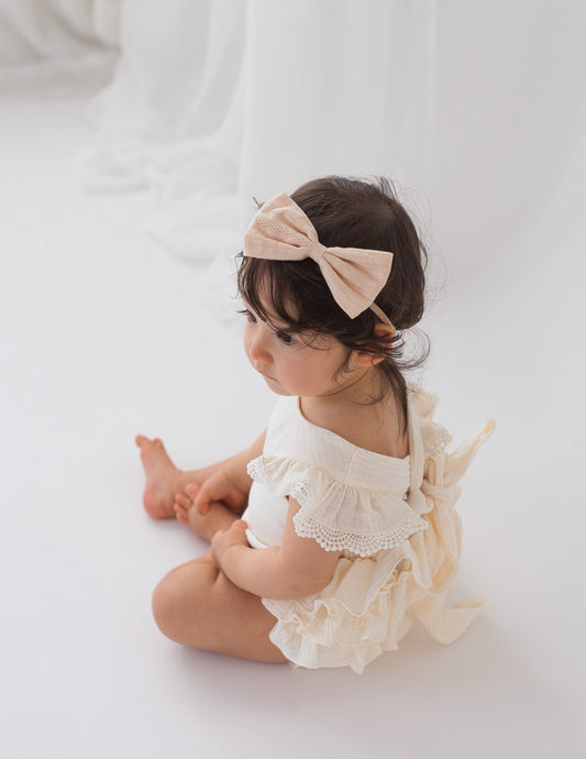 Liliana Muslin Playsuit - Dusty Pine or French Vanilla
