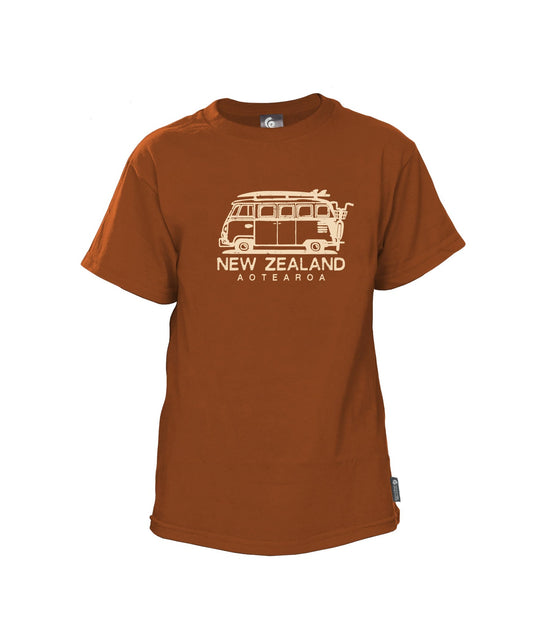 Combi Van - NZ Aotearoa Tee - Merino