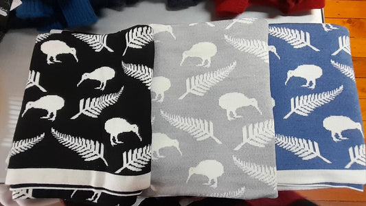 Kiwiana Merino Baby Blanket - Various Colours