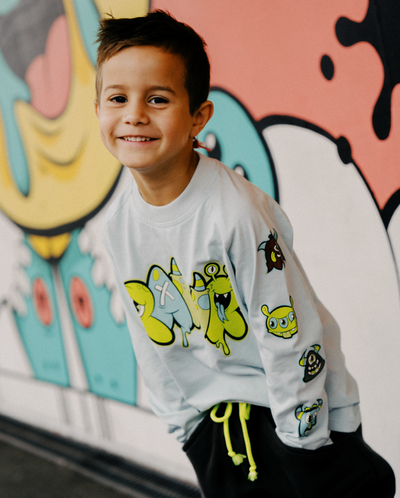 Rawr LS Tee - Light Blue