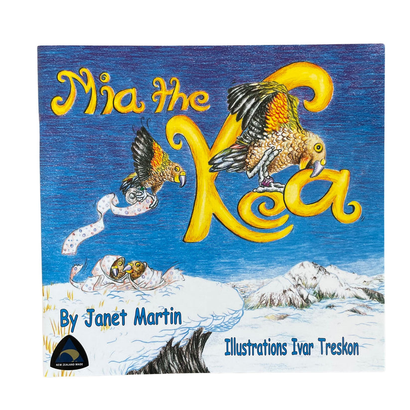 Mia is a troublesome young kea, always getting into mischief. Roger the Ranger has had enough, and with the help of his bird friends, a plan is formed to stop Mia's wicked ways. Will it work?