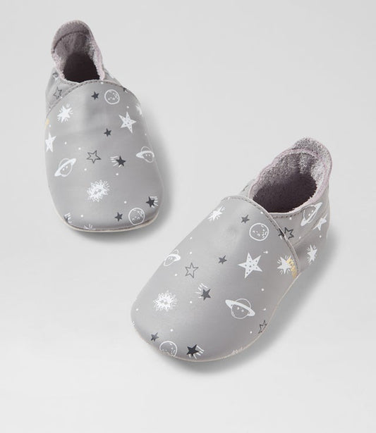 Soft Sole Shoes - Outerspace - Gull Grey