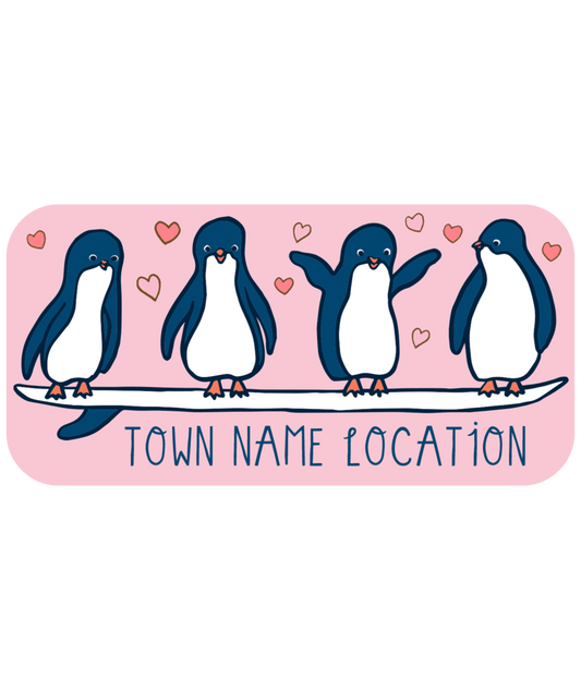 Stickers - Penguin Heart Parade