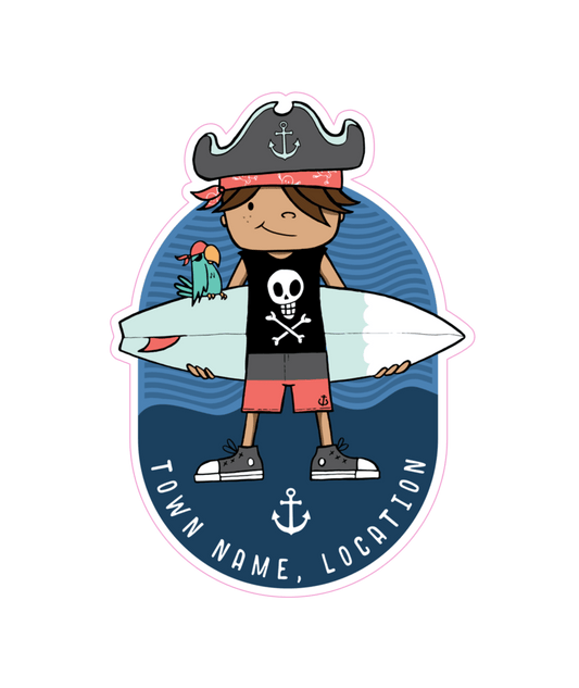 Stickers - Pirate Surfer