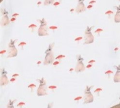 PRODUCT DESCRIPTION
A cute little Onesie with a rabbit and toadstool pattern on a milk white background. Made in a soft cotton knit. Neck, wrist and leg bands are a light caramel colour and adds a stylish contrast. Snaps at the gusset and an envelope neck make for easy dressing. Match with the Rabbit Beanie.
MATERIALS
100% Cotton
CARE AND SAFETY INSTRUCTIONS
Handwash in cold water with a laundry detergent suitable for your baby. Low Fire Risk. Keep away from heat and flame.