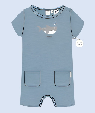 Perfect for a day at the beach, this baby's romper has a fluffy chenille, smiling shark embroidery on the front. With short sleeves and relaxed comfy fit making it the perfect take home gift. Made from high quality cotton slub jersey. Location customised to Dunedin New Zealand
MATERIALS
100% Cotton