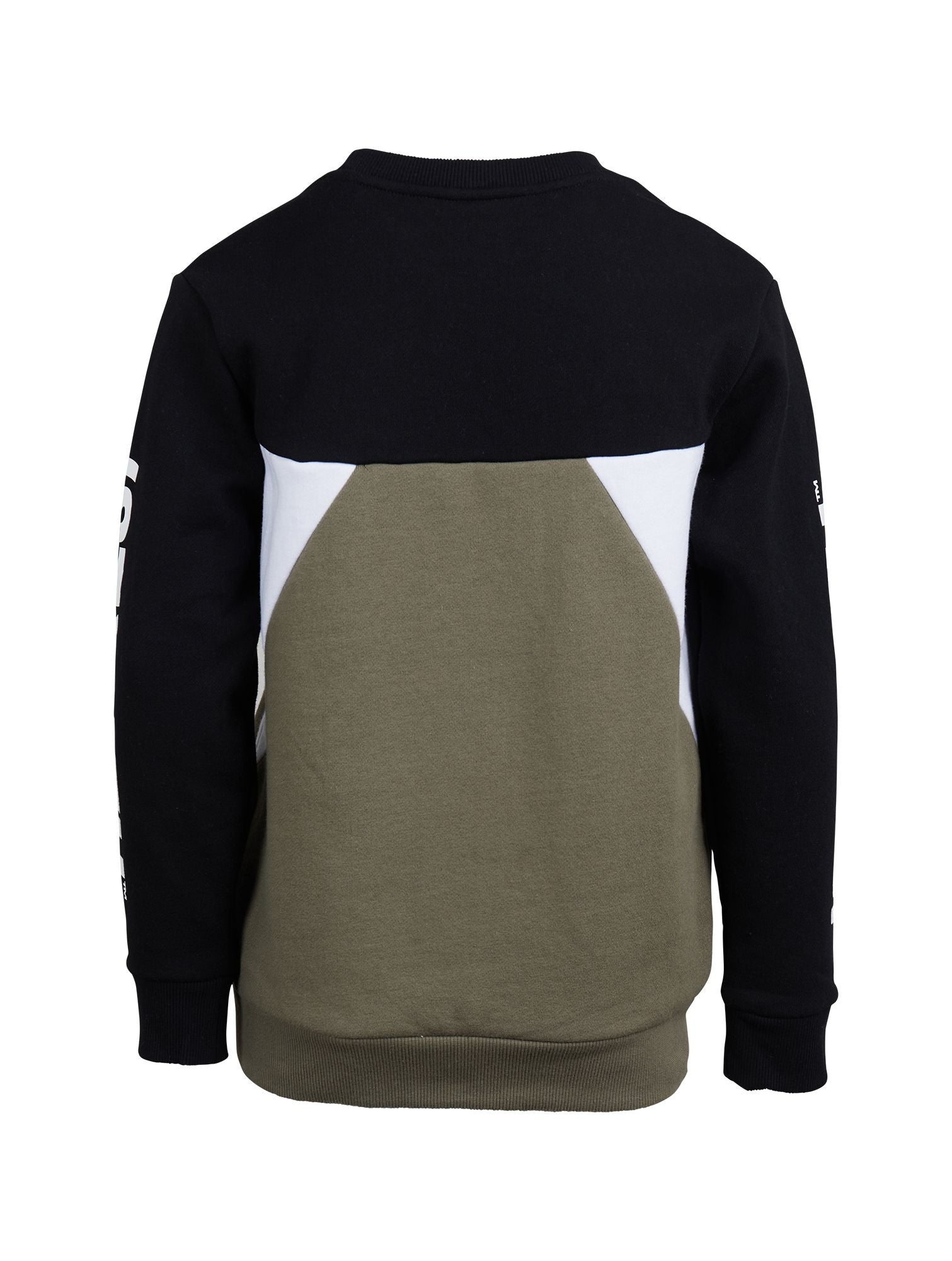 The State Crew is made from brushed fleece and features an all over garment wash for soft hand feel. The crew has a relaxed fit with colour blocked cut and sew panels with a St. Goliath branding on the chest print and sleeve prints. The neck band, cuffs and hem are finished with 1x1 rib for stretch and comfort.