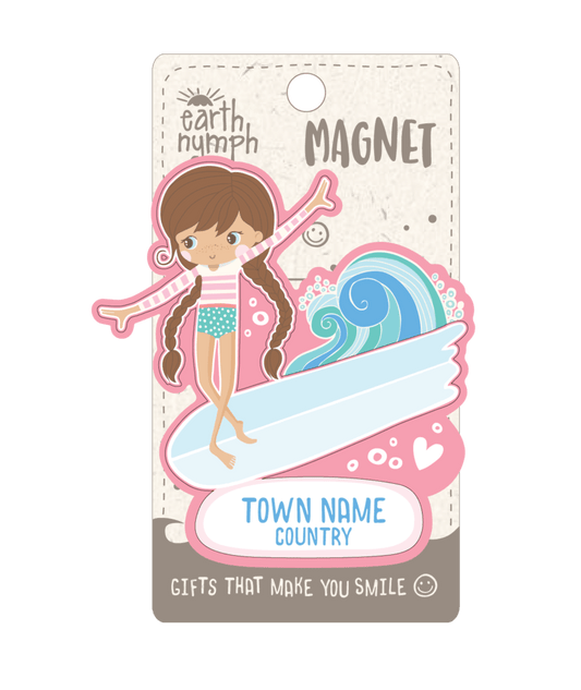 Magnets - Wooden - Surfer Girl