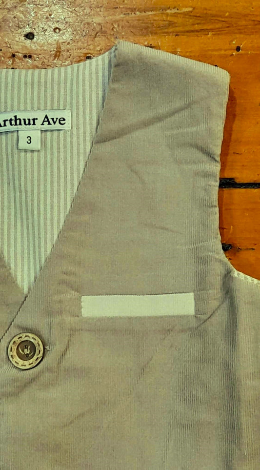 Corduray Waist Coat - Naturals