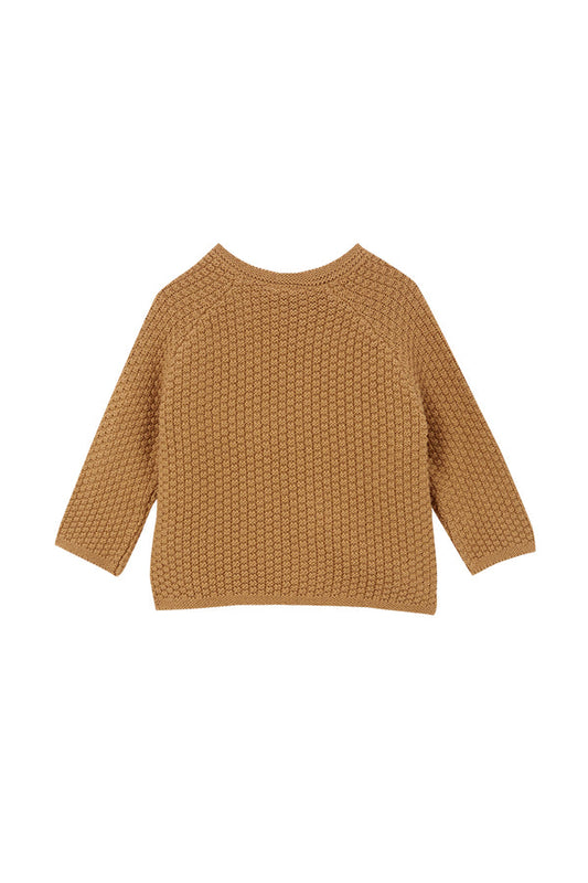 Baby Knit Cardigan - Cinnamon