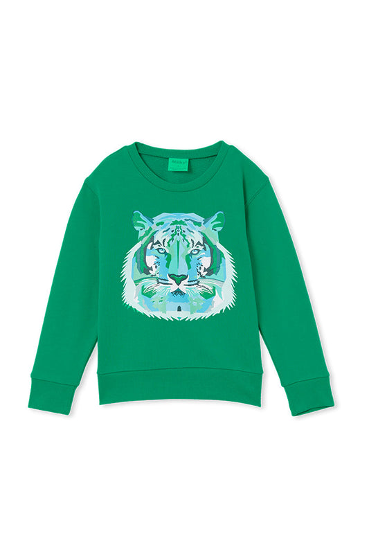 Tiger Fleece Sweatshirt - Vivid Green