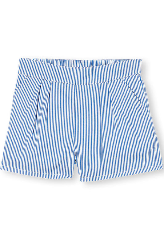 Pinstripe Shorts - Unisex - Navy/White