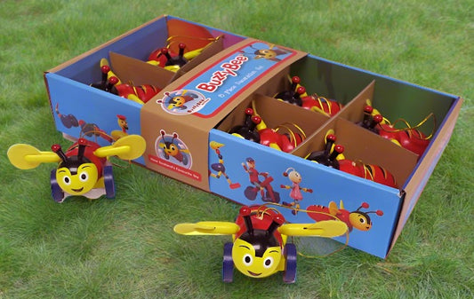 New Zealand's iconic Buzzy Bee will look great on your Christmas tree or as a Kiwiana decoration around the home. They also look great on top of gifts or in craft projects. This is a boxed set which contains 8 decorations. Made from wood with felt wing tips. Please note these are NOT TOYS and contain small parts. WARNING: Small Parts.