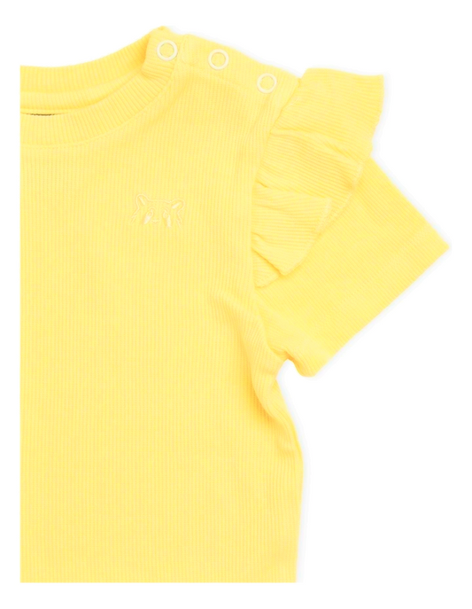 Ava Rib Tee - Yellow