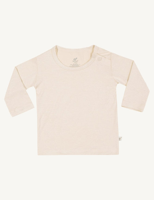 Long Sleeve Top - Chalk, Rose, Sky or Grey Marl
