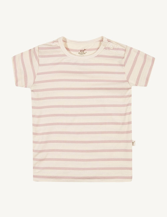 Striped T-Shirt - Chalk/Sky or Chalk/Rose